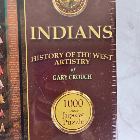 SunsOut Indians History of the West by Gary Crouch 1000 Piece Jigsaw Puzzle NWT - Picture 3 of 7